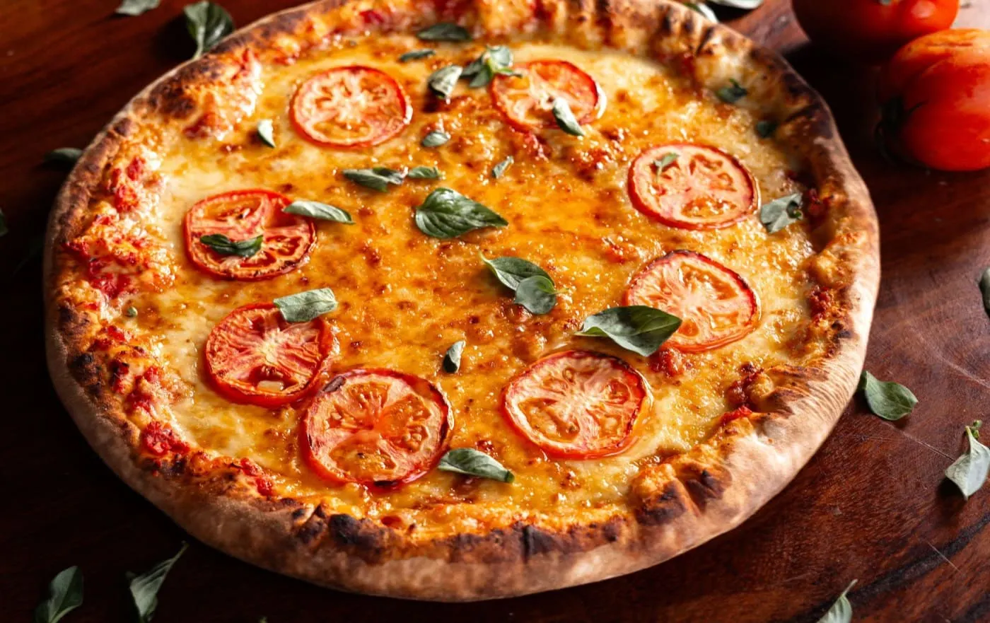 Margherita con basilico fresco